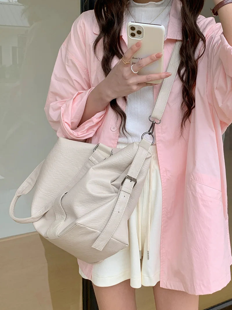 Brand Luxury Designer Tote Bag For Women Lage Capacity Travel Cross Bag High Quality PU Leather Handbags Messenger Bag
