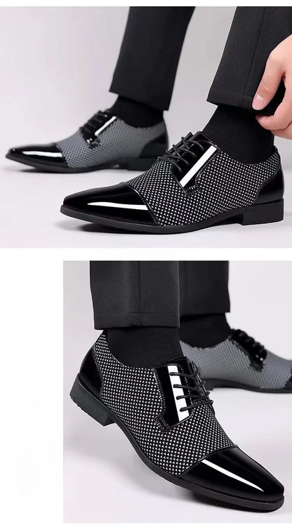 Dress Shoes Man Casual Business Pointed Toe Social Shoe for Men Breathable In Summer Leather Luxury Designer Clothing Low Price