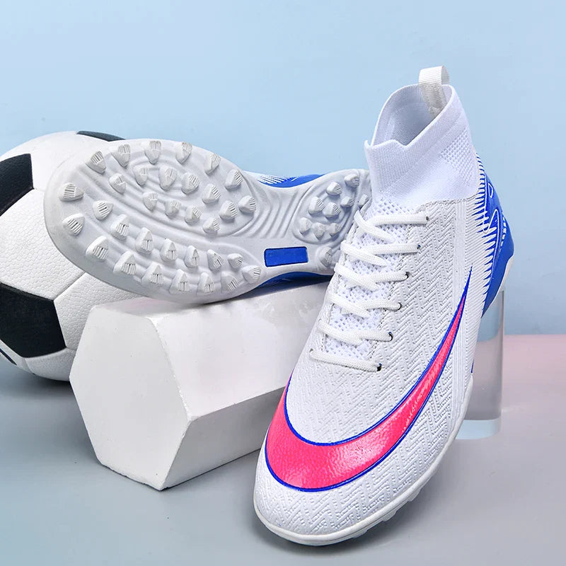 New Men Football Boots Kids Ankle Cleats Grass Soccer Shoes Futsal Indoor Sport Match Training TF/FG Hot-selling High-quality
