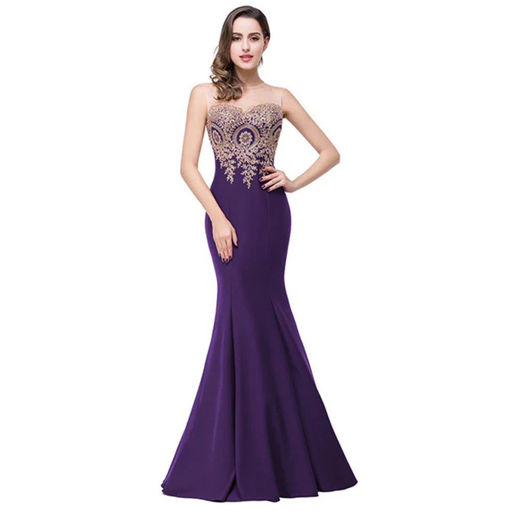 Mint Green Bridesmaid Dresses Mermaid Lace Applique Mesh Neck Backless Evening Formaol Party Prom Gown For Bride Vestido De Gala