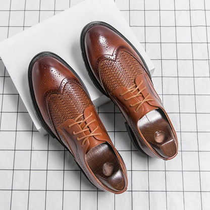 Men's Dress Shoes Fashion Brogues Social Shoe Male High Quality Business Leather Men's Formal Shoes Wedding Formal Shoes For Man