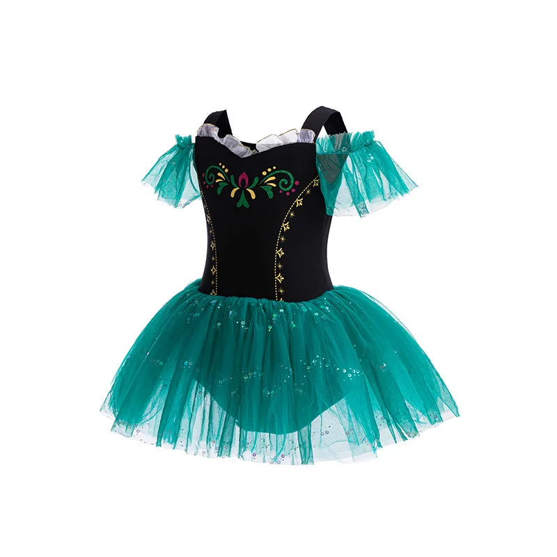Girl Ballet Dancing Dress Party Fancy Sequined TUTU Dress Princess Girl Clothes Baby Girl Stage Shows Party Costumes