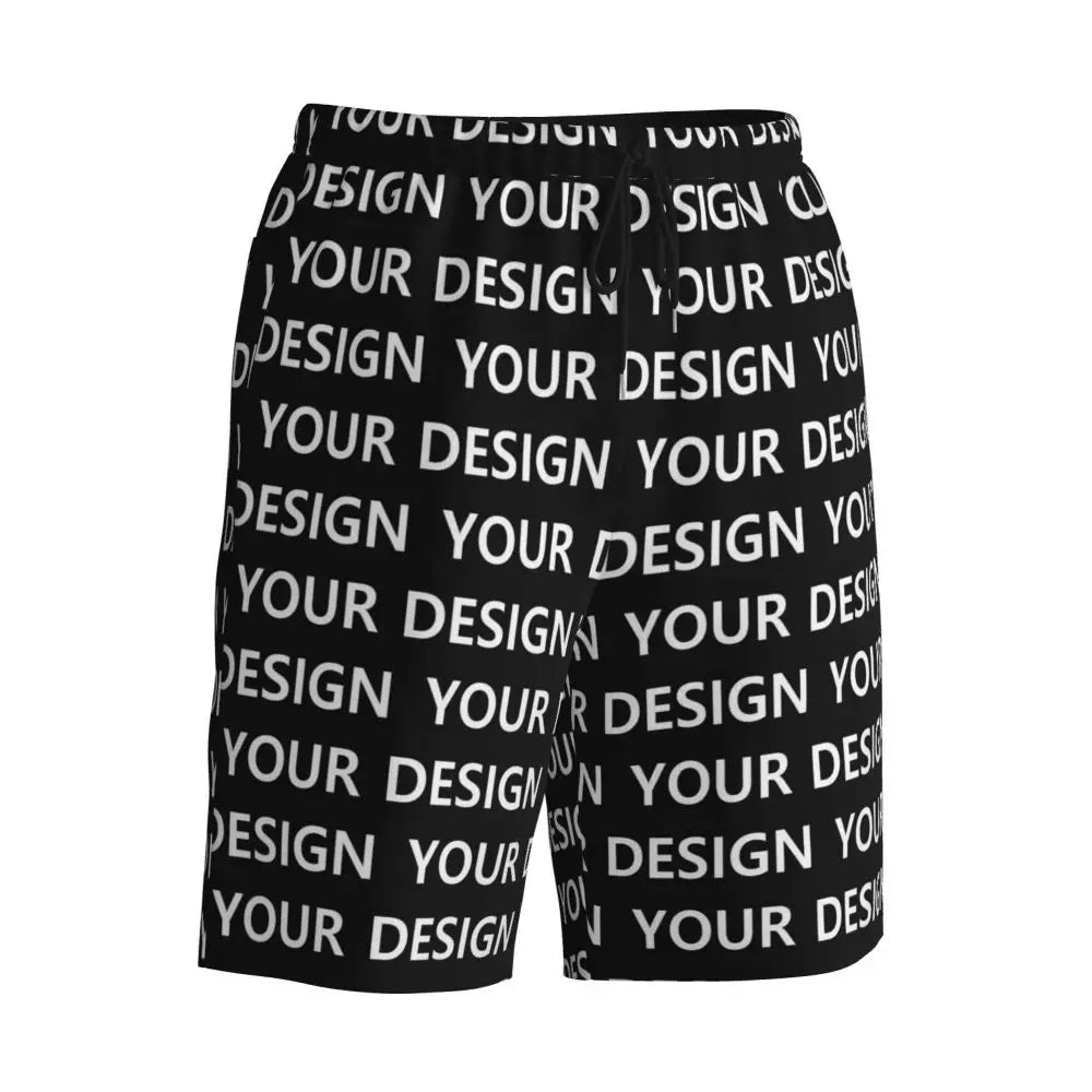 Add Design Board Shorts Summer Custom DIY Made Your Image Hawaii Board Short Pants Men Sportswear Quick Dry Design Swim Trunks
