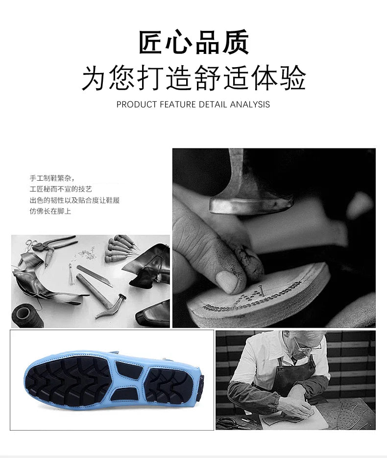 Shoes Women's 2025 New Soft Sole Slip-On Lazy Loafers Handmade Trbottomy Easiest for Match Men's Casual Driving Shoes