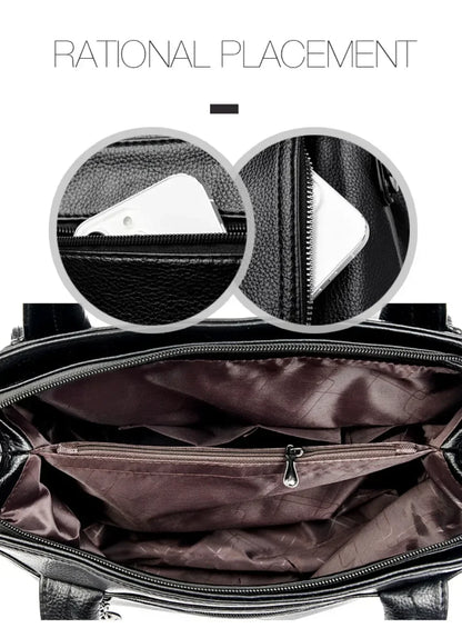 Luxury Purses and Handbags High Quality Soft Leather Shoulder Crossbody Bags for Women 2024 Elegant Tote Messenger Sac A Main