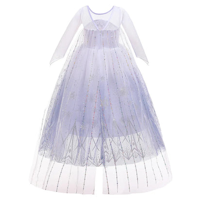 Frozen 2 Elsa Princess Girls Dress Up Snow Queen Costume Carnival Party Halloween Kids Carnival Birthday Party Clothes