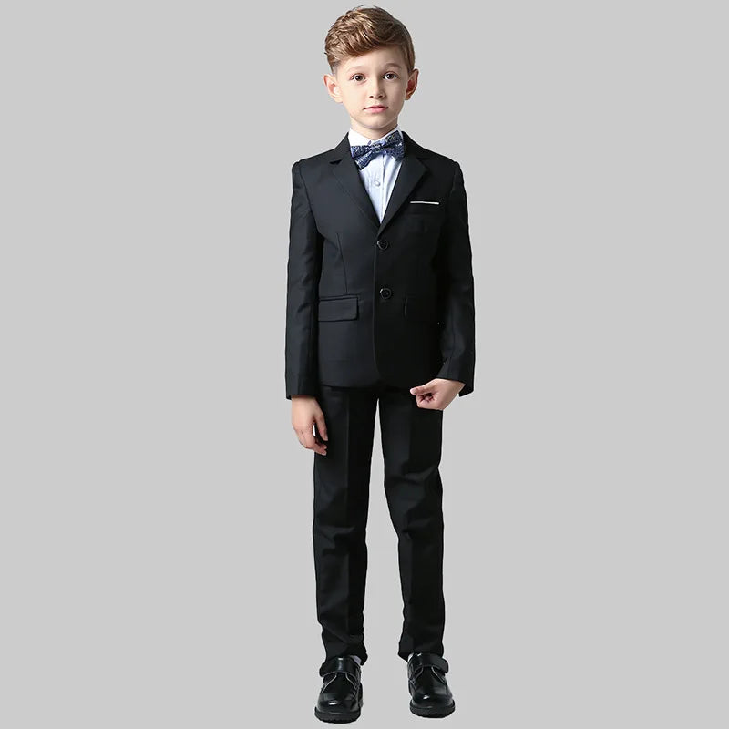 Spring Autumn Children Boy Wedding Suit Teenager Kids Formal Elegant Suits For Boy 1-14 Years Boys Suits Teens Suits Outfit Set