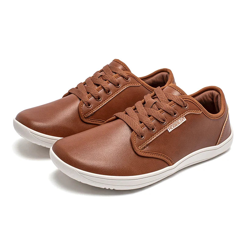 Unisex Wide Barefoot Shoes Women Men Zero Drop Minimalist Sneakers Artificial Leather Trail Walking Shoes