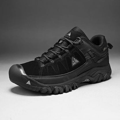 High Quality Men Hiking Shoes Durable Leather Climbing Shoes Outdoor Walking Sneakers Rubber Sole Factory Outlet