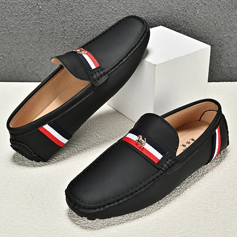 Loafers Men Driving Shoes Casual Shoes Comfortable Classic PU Leather Loafers Business Shoes Slip on Walking Men Loafers Shoes