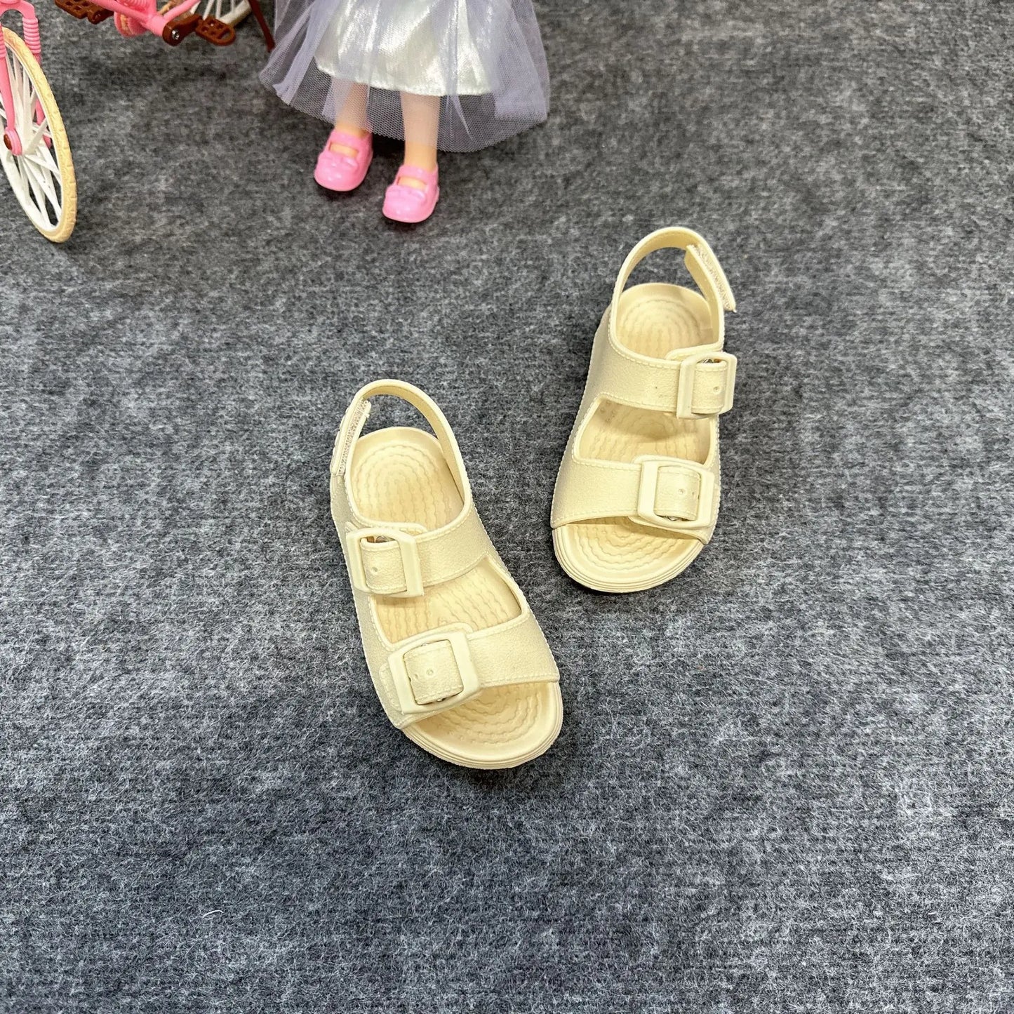 Fashion Popular Solid Color Children's Beach Sandals Trendy Design Kids Girl Boy Casual Flat Casual Shoes Summer Kids Sandal