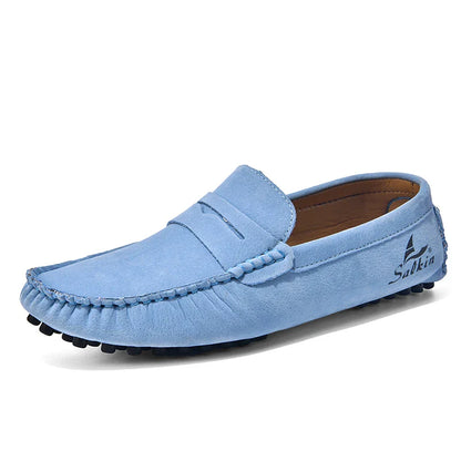 Quality Men's Suede Slip On Loafers Fashion Lightweight Breathable Wallking Driving Shoes Comfort fashion Outdoor Men's Sneakers