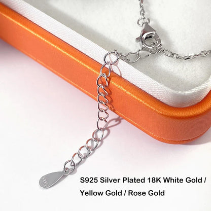 3mm Round Bezel Moissanite Bracelets for Women 14-21cm Adjustable Chain GRA Certified s925 Silver Diamond Bubble Bracelet