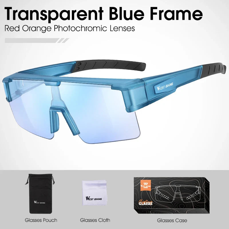 Sunglasses Glasses Men Photochromic Cycling Glasses