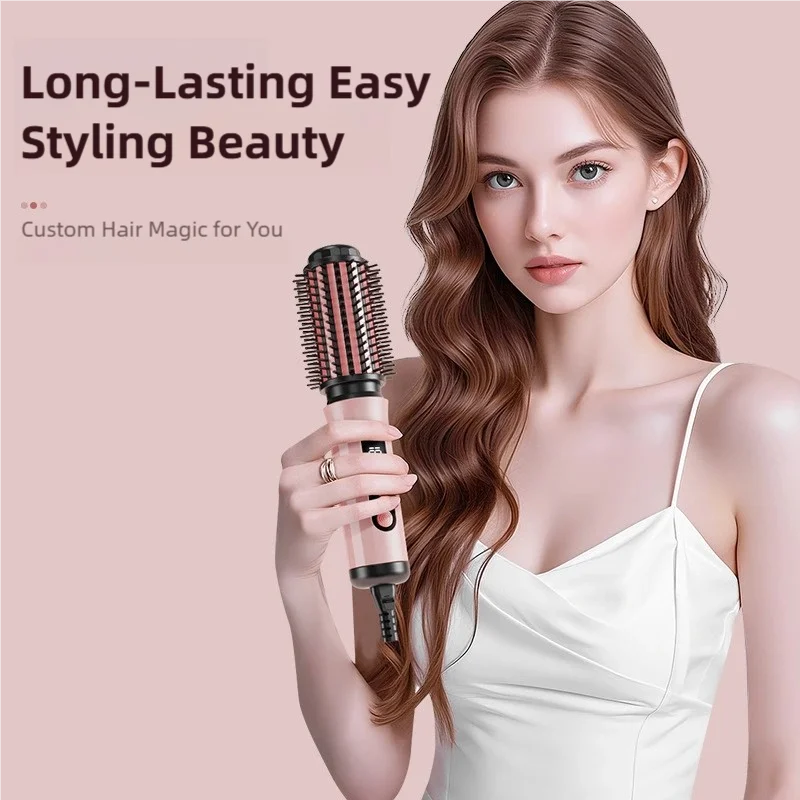New Automatic Volumizing Hot Air Brush Professional Styling Tool Multifunctional Heated Curling and Straightening Comb