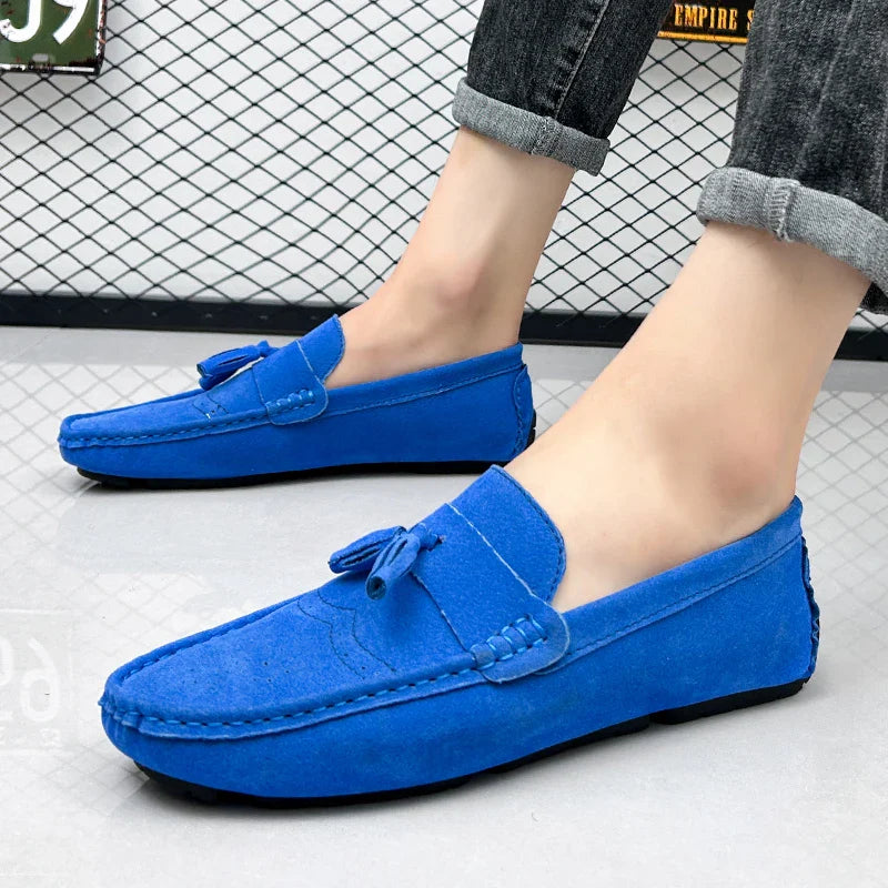 Loafers Men Casual Shoes Tassel Brogue Shoes Men Loafers Moccasins Breathable Slip on Big Size Driving Loafers for Men Shoes