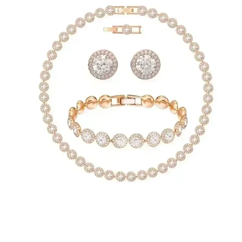 2025 New Classic Luxury Angel Set, Necklace, Bracelet, Earrings, Multi Functional and Beautiful - Valentine's Day Gift