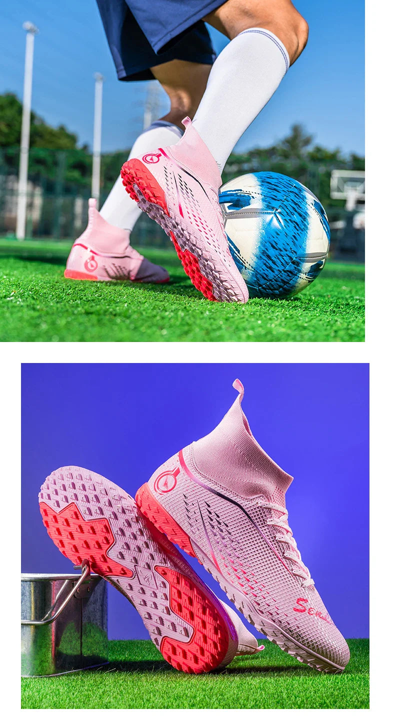 New MenFootball Boots High-quality  Soccer Shoes Professional Outdoor FG/TF Non-Slip Soccer Cleats Training Shoes Ultralight