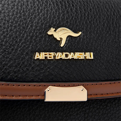 Solid Color High Quality Leather Small Shoulder Bagsfor Women 2024 New Messenger Bags with StrapDesigner Crossbody Bag Sac AMain