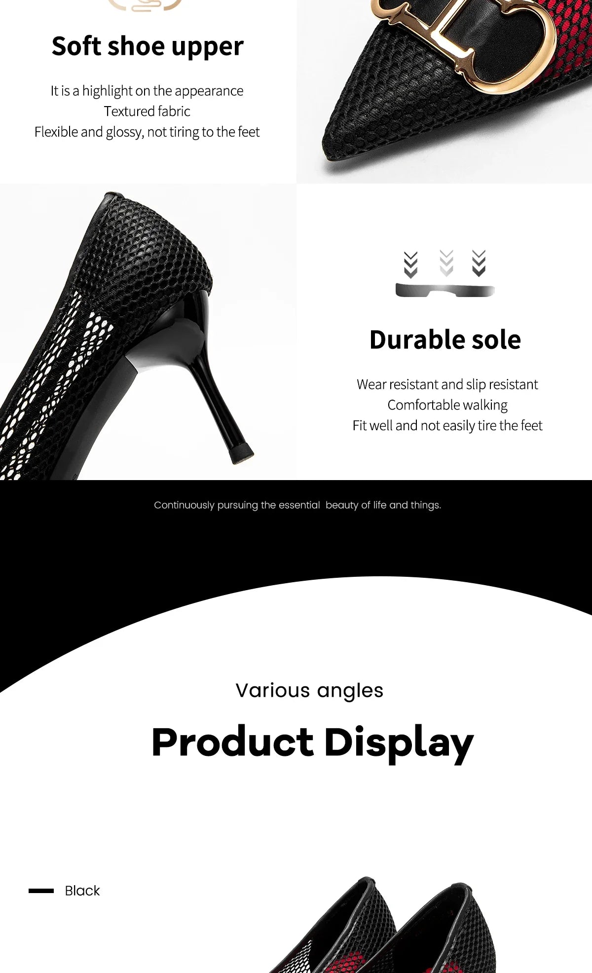 Women's High Heels 2025 Spring New Hollow Business Women's Shoes 7cm Red Evening Shoes