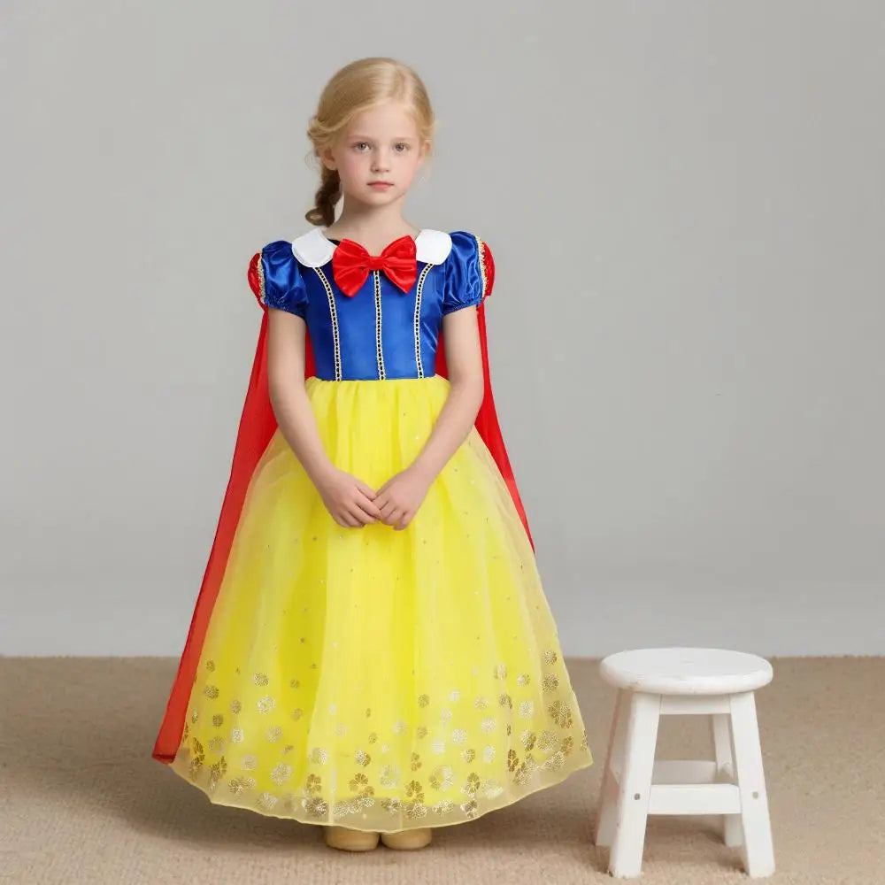 Cinderella Anna Elsa Costume Children Princess Dress for Girls Kids Cosplay Snow White Christmas Carnival Party Disguise Outfit
