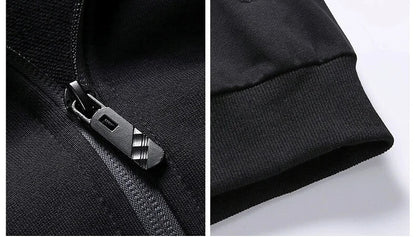 Men Set Large Size 6XL 7XL 8XL Fashion New  Autumn Winter Homme Suit Sweatshirt Sweatpants Men's Set Male Tracksuit Jacket