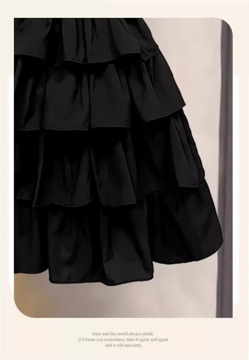 Girls Sling Dress Summer Children Layers Slip Long Gown Kids Birthday Party Vestidos Clothes Teen Casual Sleeveless Dress 4-12Y