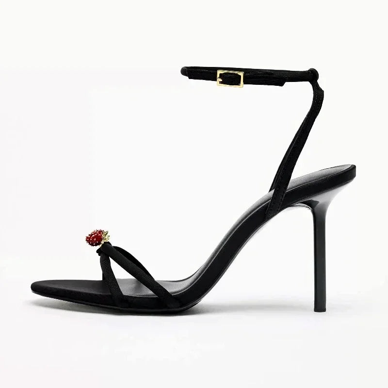 Sexy Brand Thin High Heels Women Summer New Fashion Designer Sandals Ladies Pumps Ankle Strap Elegant Banquet Party Shoes Female