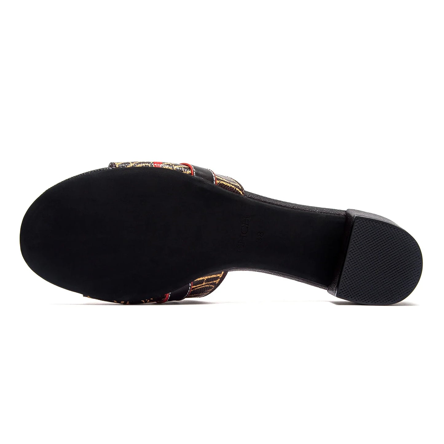 Woman's Heels Sandals Low Block Chunky Slide Sandals Slip on Comfortable Casual Pumps Shoes 5cm