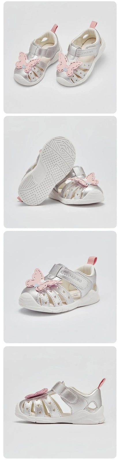 Toddler Sandals Summer Baby Girls Casual Shoes First Walkers Cool Fashion Sweet Butterfly Outdoors Sandal DB2221277-A