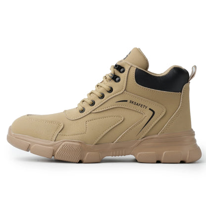 Rotating Button Style Protective Shoes Men Safety shoes Anti-Smash Puncture-Proof Indestructible Work Boots Steel Toe Men Shoes