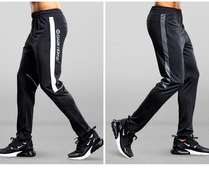 Men Sport Pants Running Pants With Zipper Pockets Soccer Training Jogging Sports Trousers Fitness Football Leggings Sweatpants