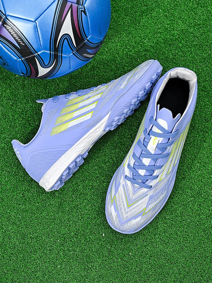 Soccer Cleats for Men Women Breathable Cushioned Insole Anti-Slip Football Shoes for AG/TF Outdoor Sports Boots