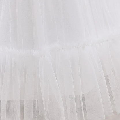 Summer Baptism Wedding Party Girl Flower Dresses Bow Bridesmaids Princess Prom Evening Dress For Girls First Communion Prom Gown