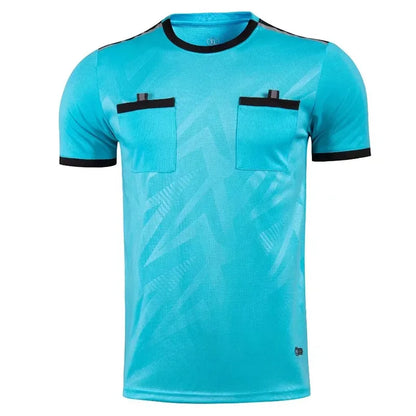 Football Kits 2025 Men Referee Uniforms Soccer Football Jerseys Shirts Pockets Judge Short Sleeve Team Shirt Sportswear Clothes