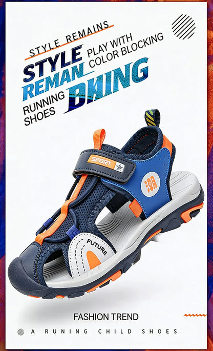 Children's Sandals Boys Girls Breathable Summer Sport for Outdoor Beach Shoes Anti-collision Comfortable Walking Sandalies