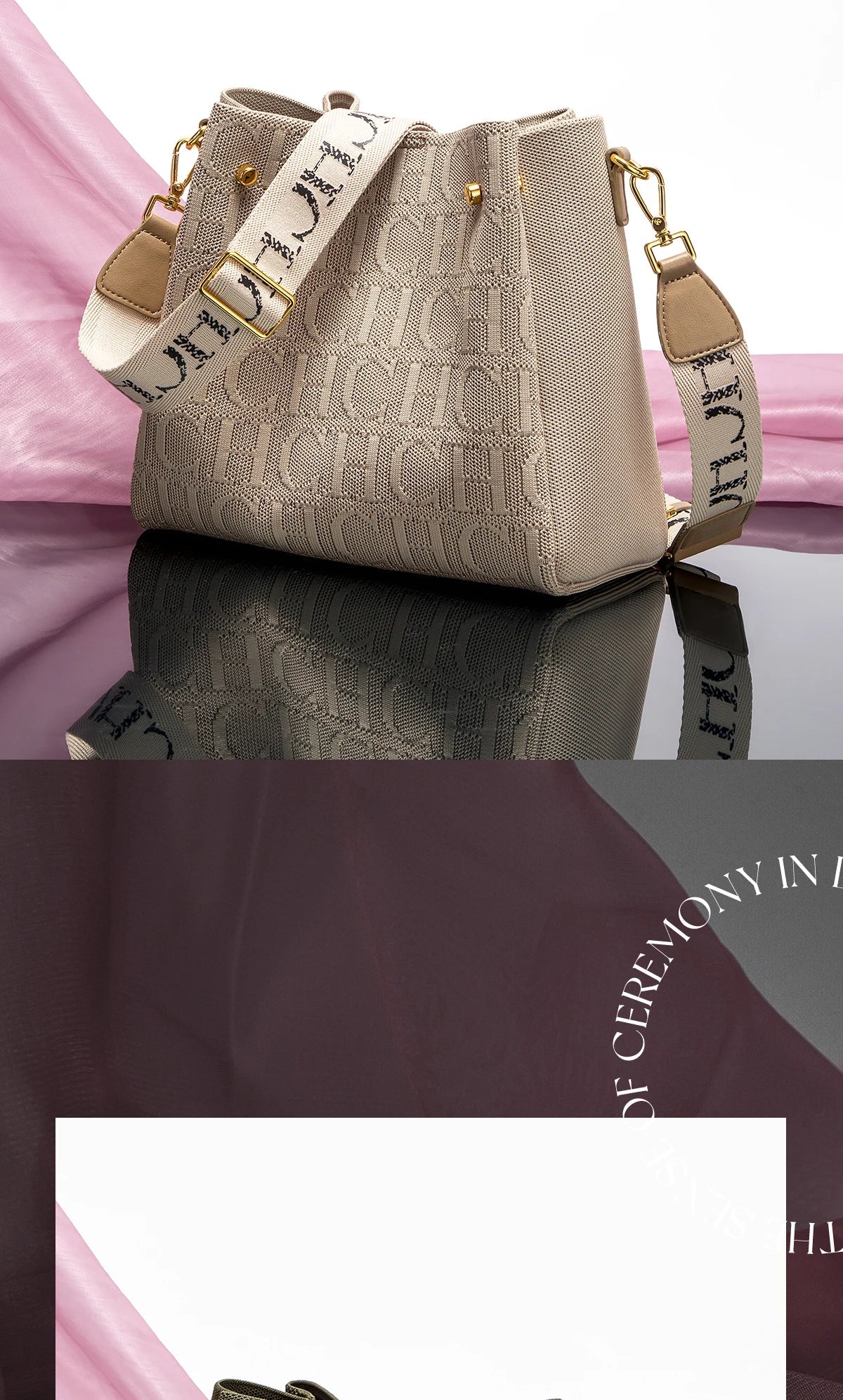 Women's Shoulder Bag New Magnetic Buckle Khaki Shoulder Bag Large Capacity