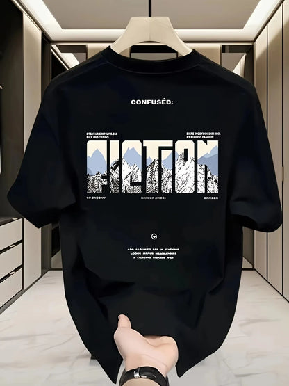 2026 Summer New Style High-Quality Men's T-shirt Fashionally Popular Men's and Women's Same Style Round-neck Printed T-shirt