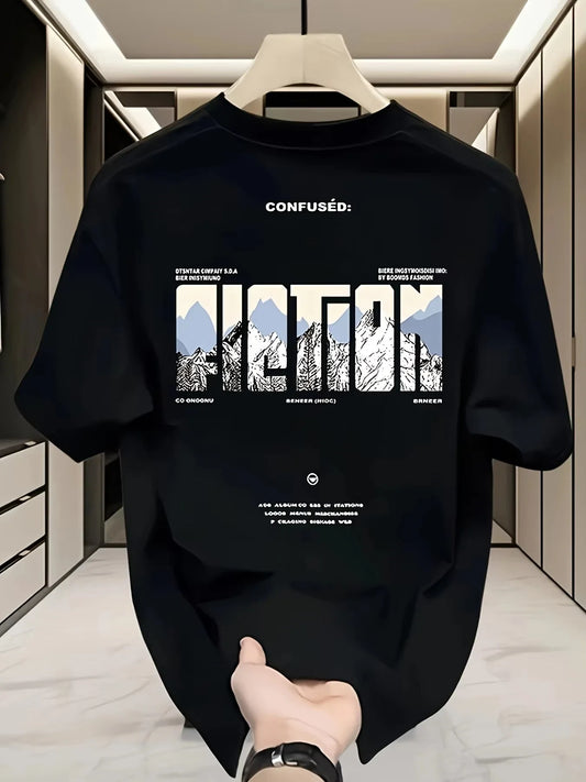 2026 Summer New Style High-Quality Men's T-shirt Fashionally Popular Men's and Women's Same Style Round-neck Printed T-shirt