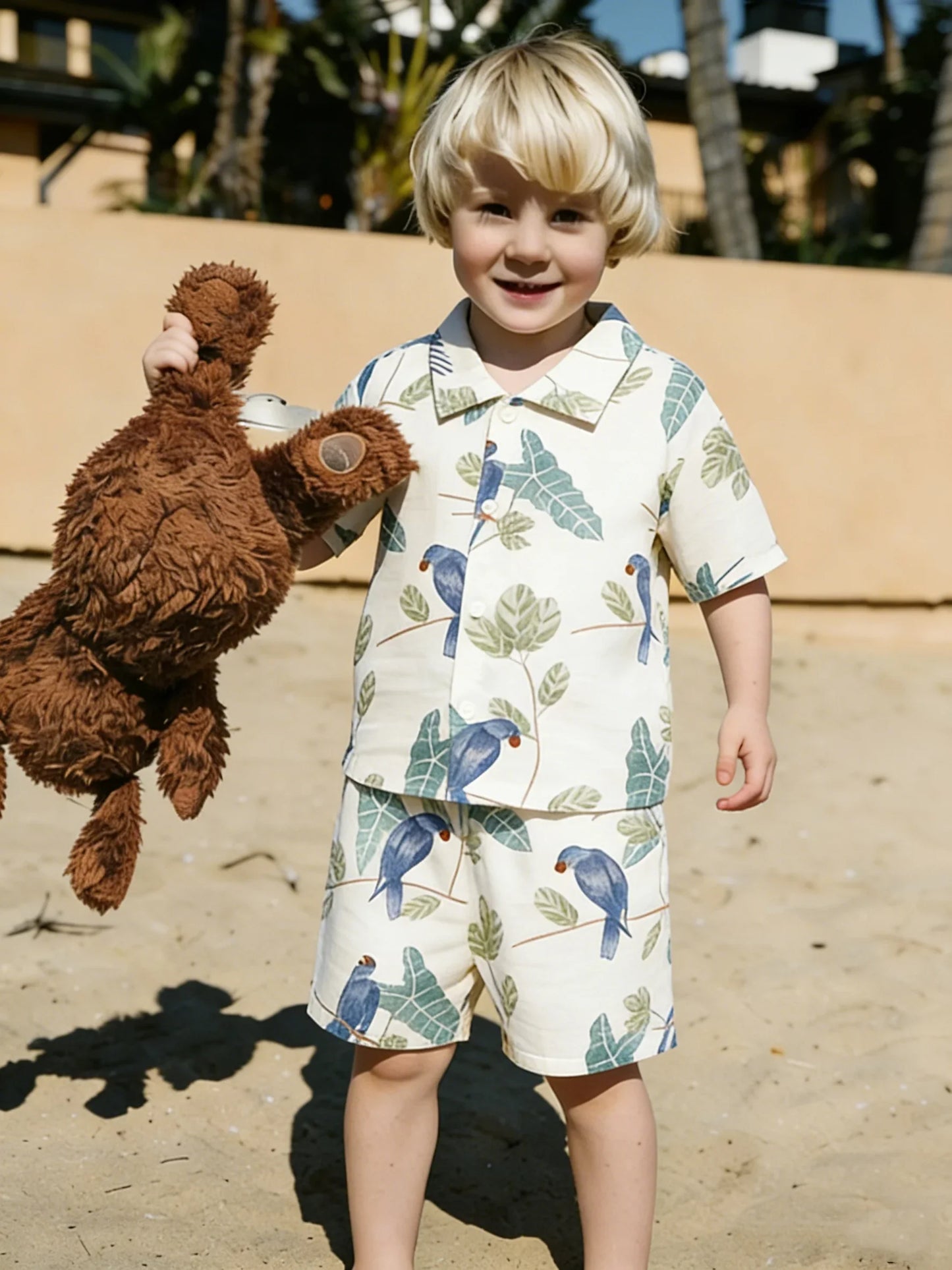 Fashion Kids Clothes Suit Summer Casual Organic Cotton Kids Tshirt + Shorts Toddler Baby Short Sleeve Outfits