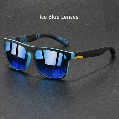 4PCS Fashion Vintage Square Sunglasses Men Women Fishing Driving Man Luxury Brand Designer Sun Glasses Anti-Glare Retro Eyewear