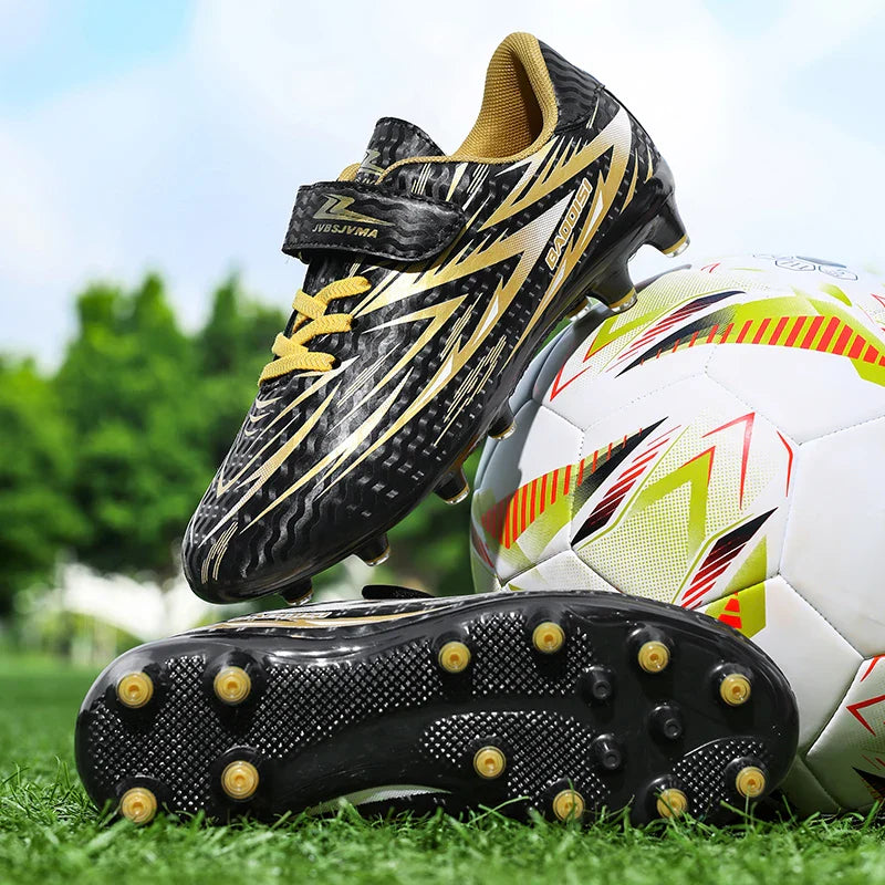 New Kid Professional Football Boots Soccer Shoes Match Boys Sports Shoes Comfortable Sneakers Match Outdoor Non-Slip Unisex