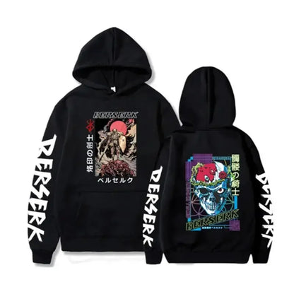 Hoodies, men's and women's printed long sleeved streetwear, Japanese hoodies, fleece loose and soft clothing