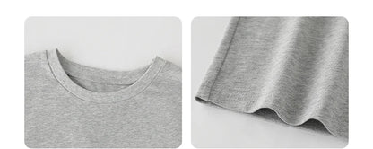 CHIC VEN Camisetas Femininas Soltas Streetwear Unissex Divertido Cão Bordado Manga Curta Algodão Blusas Menina Femininas Verão 2025
