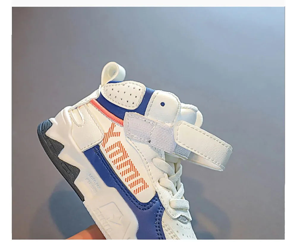 Children Fashion Soft-soled Anti-slippery Sneakers Kids Trend Fashion Basketball Shoes Boys Casual Sport Shoes Kids Tennis Shoes