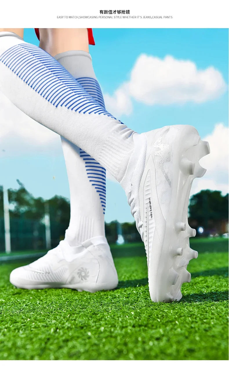 New Men Soccer Shoes Breathable Unisex Football Boots Professional Training Ultralight Wholesale Indoor Futsal Drop Shipping