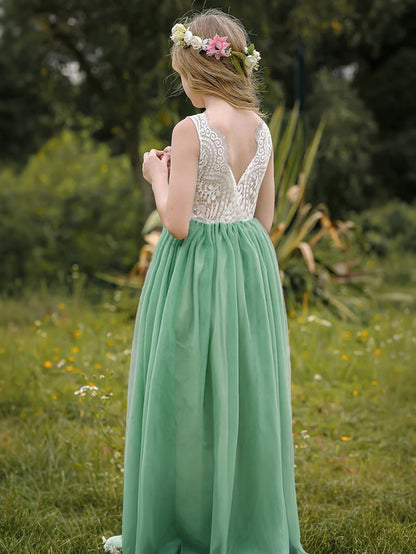 Vestido de Festa de Princesa Plus Size com Renda para Dama de Honra Bebê Crianças Vestidos de Aniversário de Casamento de Verão Roupas Infantis 2 4 6 8 10 12 14