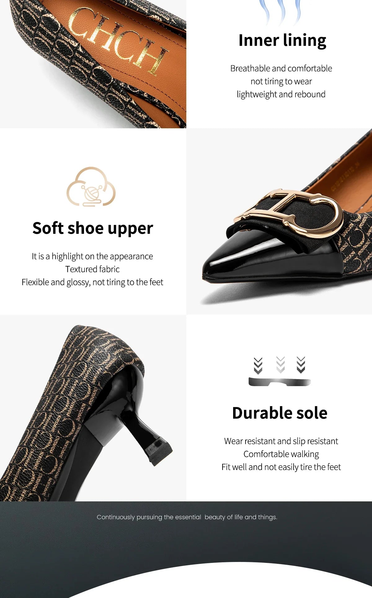 High Heels Women's Luxury Design Sandals Metallic Flower Square Toe Fine Heel Party Dress Shoes Brand High Heels 2024 Fashion
