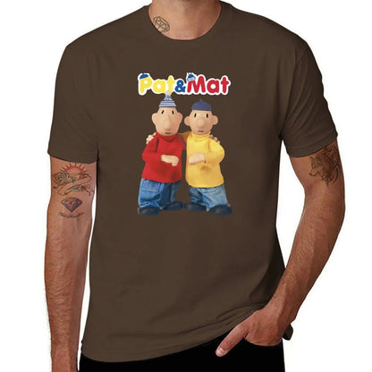 Pat & Mat T-Shirt customs quick drying blacks sports fans mens vintage t shirts