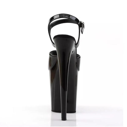 Sexy Platform 20CM Super High Heels Summer Model Runway Sandals Trend Women Shoes Fashion Ankle Strap Black Red White Sandals